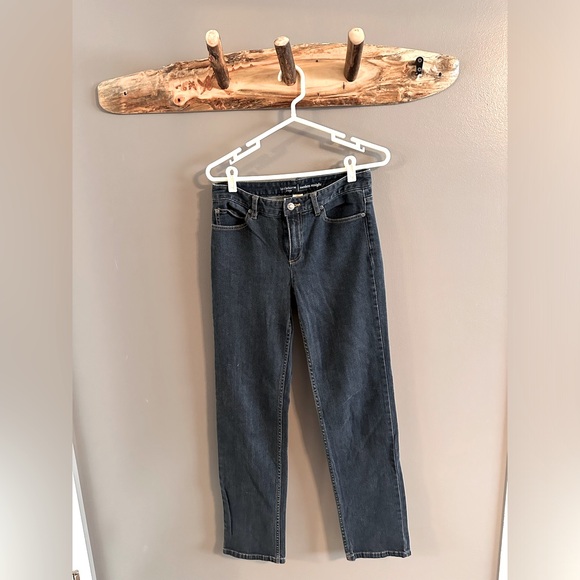 Liz Claiborne Modern Straight size 4 jeans - dark wash - Picture 1 of 7